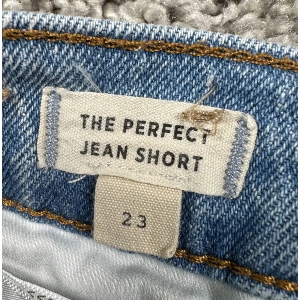 Madewell The Perfect Jean Short Denim Distressed Womens‎ Size 23 Inseam 3